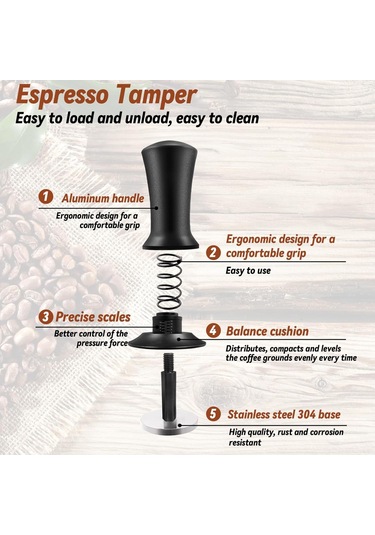 Mufunye Profesyonel 22 Parça Barista Seti: Espresso Temizleyici, Süt Köpürtücü Ve Kahve Sanatı Aletleri Siyah