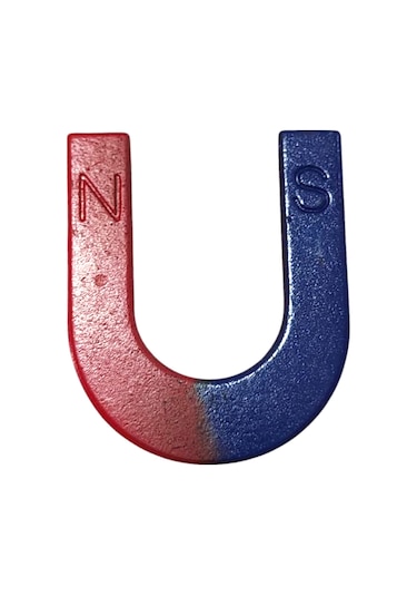U Mıknatıs Dev Boy 6x5 Cm Boyunda Deney Mıknatısı - 1 Adet