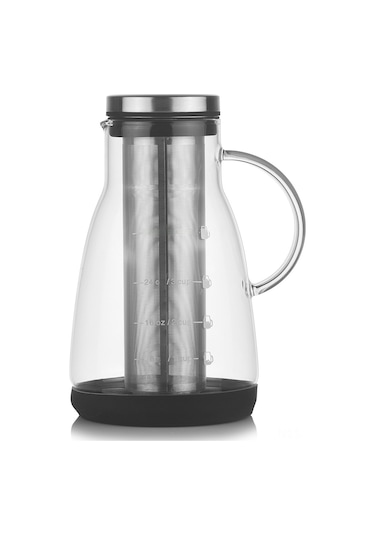 Xindoker Ev Kullanıma Mükemmel Cam Soğuk Çay/su Kahve Süzgeçli Hazırlama Ve Paylaşım Kavanozu Diğer