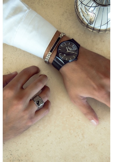 6 Mm Parlak Çelik Erkek Bileklik