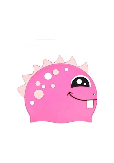Artfulabode Yüzme Sones Silikon Rahat Pembe Karikatür Kap Dinozor Çocuk Ae Pembe
