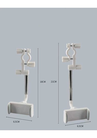 Dikiz Aynası Ince Araç Içi Telefon Tutucu Dik-Yan Durdurabilme