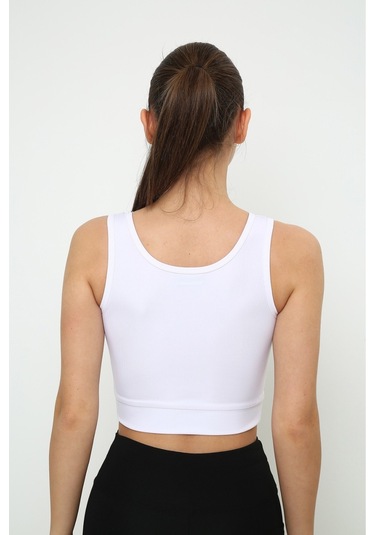 Newco Askılı Body Crop Top Üst - Beyaz Beyaz
