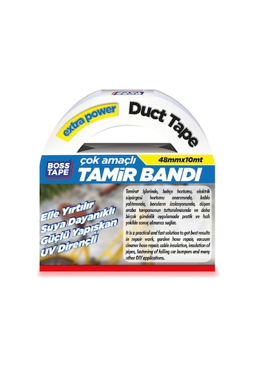 Duct Tape Tamir Bandı Beyaz - 48Mmx10Mt