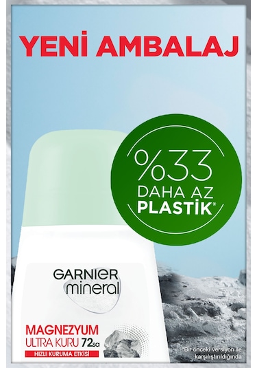 Garnier Mineral Magnezyum Ultra Kuru Kadın Roll-On 50 ML