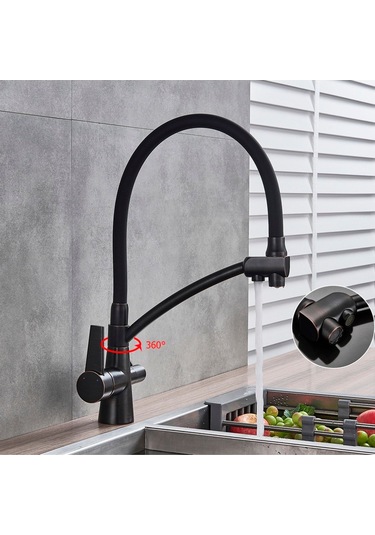 Fleko Arneta Arıtmalı Mutfak Için Batarya Siyah Renk Siyah