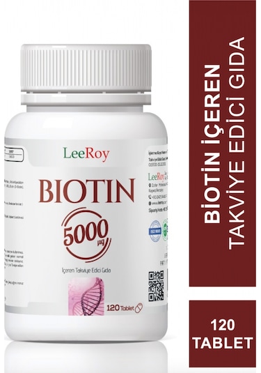 Leeroy Biotin 5000 Mg 120 Tablet