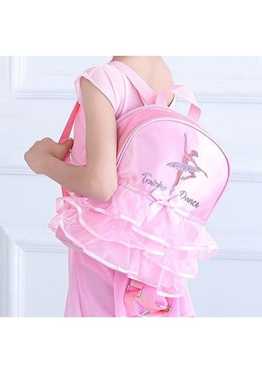 Suntek Kızlar Için Bale Dans Sırt Çantası Spor Latin Dansı Pembe