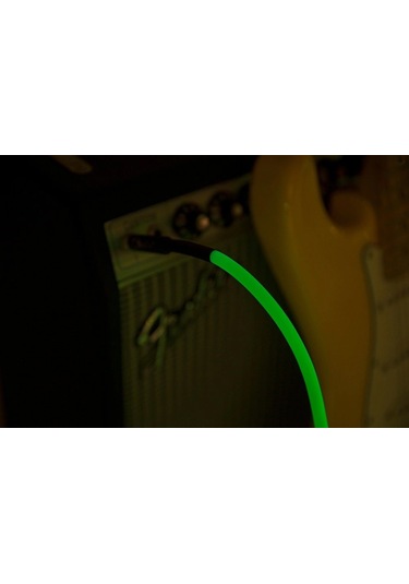 Fender 3 Metre Professional Glow İn The Dark Cable 3 Metre Yeşil Kablo