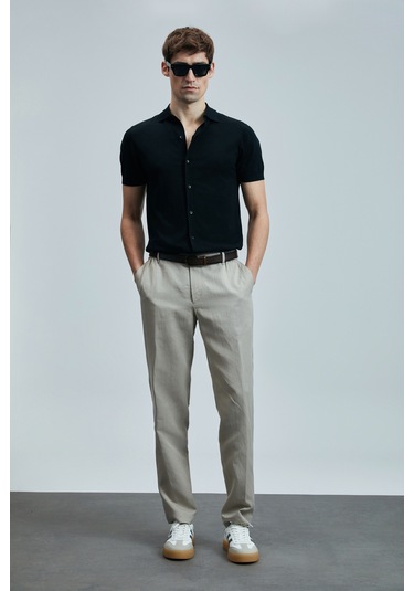 Lufian Hector Erkek Modal Karışımlı Kazak Siyah Siyah 111090132100100 Siyah