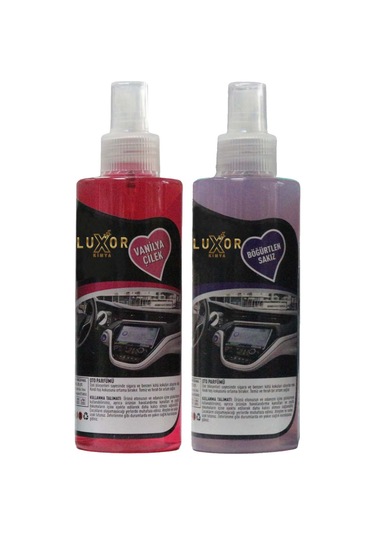 Luxor Kimya Vanilya Çilek ve Böğürtlen Sakız Oto Kokusu 2x200 ML