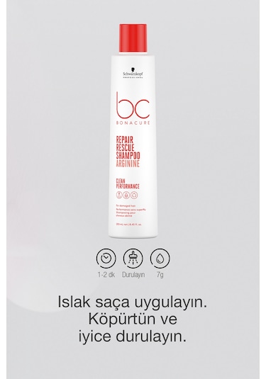 Bc Bonacure Clean Acil Kurtarma Şampuanı 250 ML