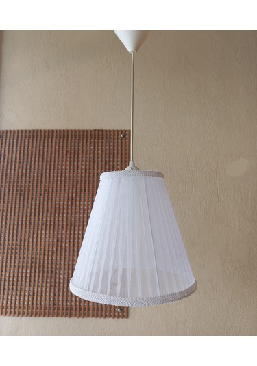 N-58 Beyaz Organze Yatak Odası Çocuk Ve Bebek Odası Avize Beyaz Beyaz