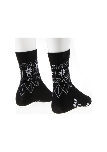 Homyl Komik Sözler Baskılı Çorap Ekip Erkek Kadın Tüp Siyah Siyah