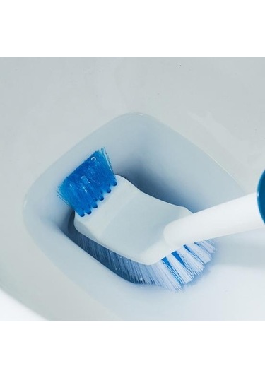 Gri Tuvalet Fırçası Uzun Saplı Çift Taraflı Kıllar Duvar Asılı Delik Modern Çok Fonk Kir Temizleme Klozet Tuvalet Fırçası 55832999