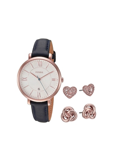 Fossil ES4140SET Kadın Set Kol Saati ve Küpe