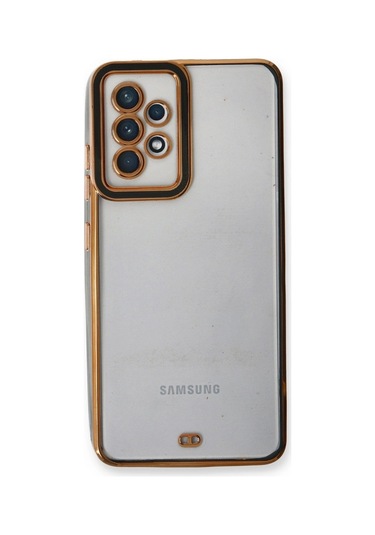 Samsung Galaxy Uyumlu A53 5g Kılıf Liva Lens Silikon - Siyah Şeffaf