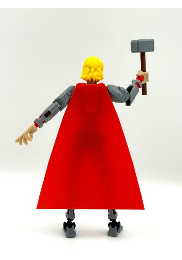 3d Baskı Eklemleri Hareketli Yıldırım Tanrısı Thor Dummy Figürü - 14 Cm Hareketli Aksiyon Figürü