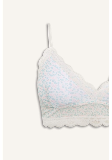 DeFacto Floral Çıkarılabilir Pedli Dantel Detaylı Bra-Fall in Love E7032AX25SPER98