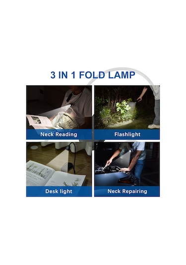 Yunboo Yakala Boyun Led Okuma Lambası - Sarı/soğuk Beyaz/ıslak Beyaz Işık, 3 Seviye Parlaklık, 1800mah Pil, Pembe Diğer