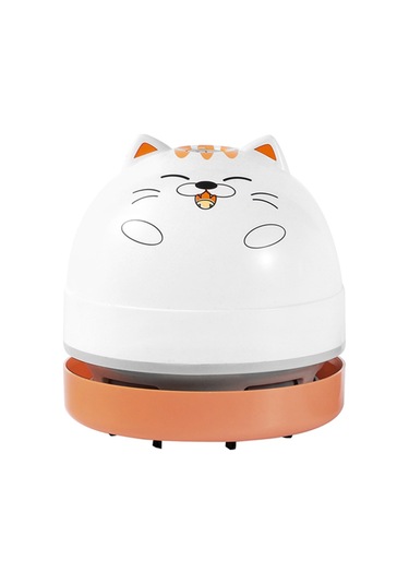 Singree Masaüstü Toz Temizleyici - Kedi Desenli, 2xaa Pil İle Çalışan Mini Elektrikli Süpürge