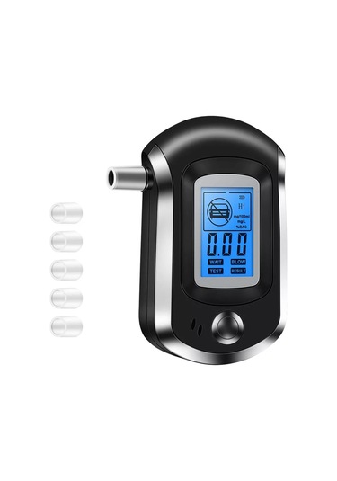 AT6000 150  Yedek Ağızlıklı Dijital Alkolmetre Promil Ölçme Cihazı