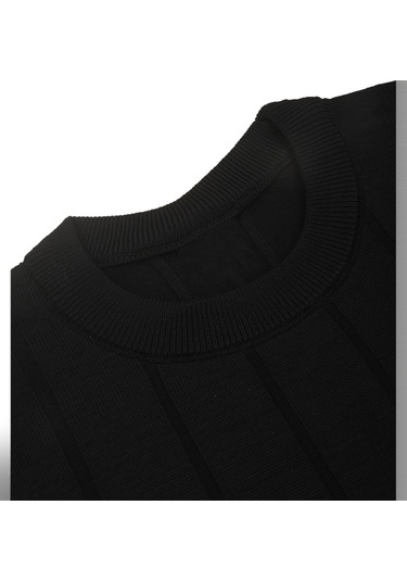 Deepsea Siyah Dar Kesim Likralı Erkek Triko Kazak Bisiklet Yaka Şık Tasarım 2605433 Siyah Deepsea Siyah Dar Kesim Likralı Erkek Triko Kazak Bisiklet Yaka Şık Tasarım 2605433 Siyah