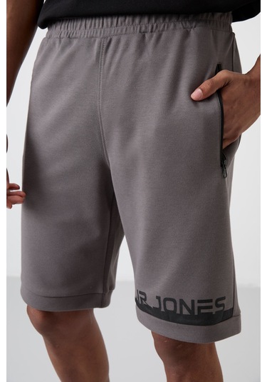 Tommy Life Albie Koyu Gri Standart Kalıp Erkek Şort - 81241 Koyu Gri