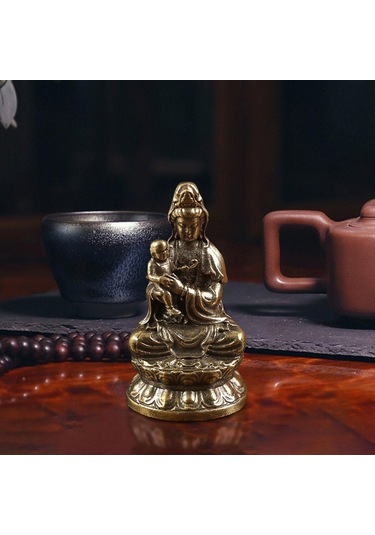 Suntek Magideal Oturma Odası İçin Dini Pirinç Budizmi Tutan