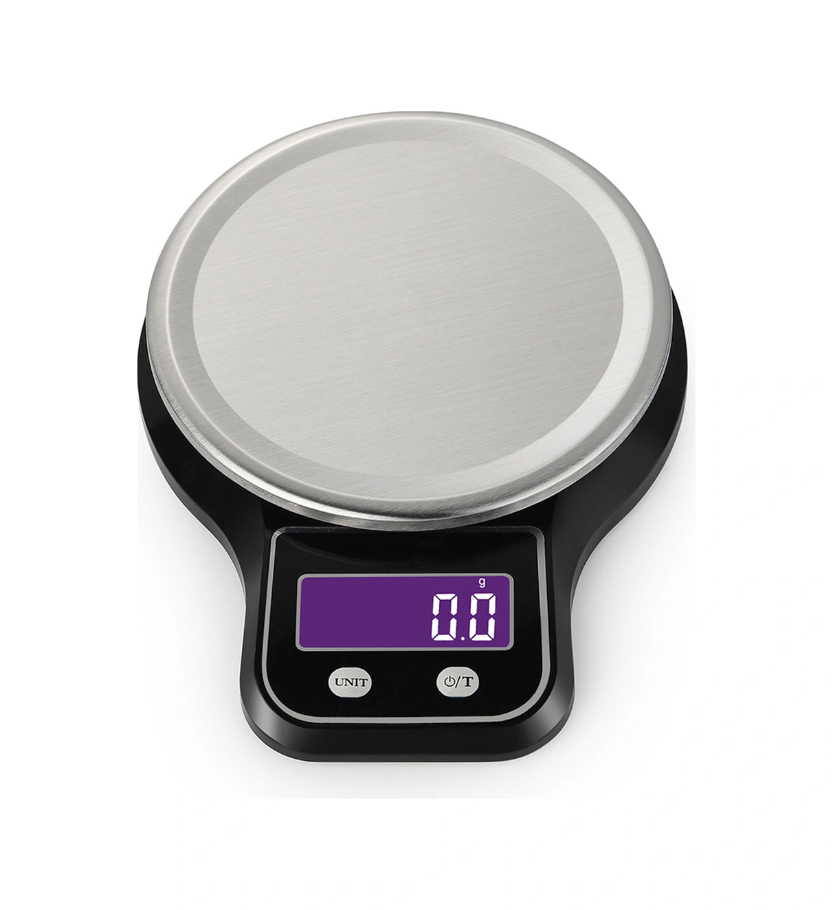 Youmex Ev Mutfak Dijital Terazi, Paslanmaz Çelik Tabla, 5kg/1g Hassasiyet, 770ml Kase, Lcd Ekran, Otomatik Kapatma, Siyah Pil Dahil Değil Siyah