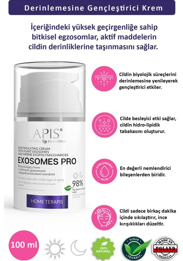 Apis Natural Exosomes Pro Bitkisel Egzosom İçeren Biyostimüle Edici Krem 50 ML