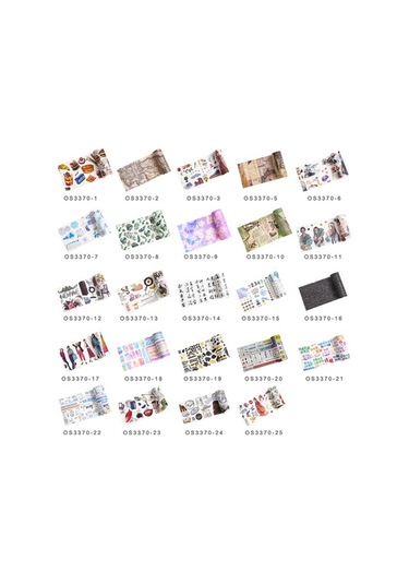 Pazly Sevimli 100mm Washi Bant - Dıy El Sanatları, Albüm, Ajanda Dekorasyon Maskeleme Bandı