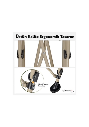 Madfox Warden Katlanır Kamp Sandalyesi Yeşil