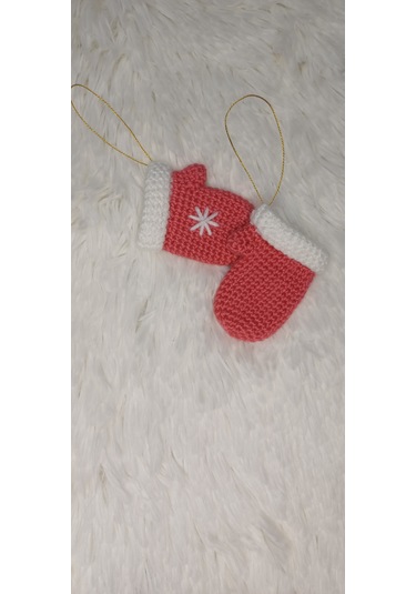 Yılbaşı Ağacı Süsü Eldiven 2 Adet - El Örgüsü - Amigurumi 001