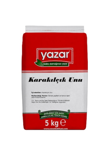 Yazar Taş Değirmende Öğütülmüş Karakılçık Unu 5 KG
