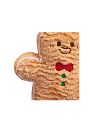 Suntek Yılbaşı Atma Yastığı Sevimli Yumuşak Doldurulmuş 20cm Kahverengi