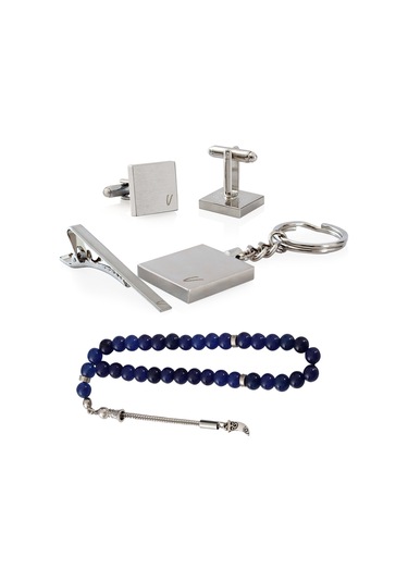 Zekupp V Harfli Kol Düğmesi. Anahtarlık. Kravat Tutucu ve Tespih.