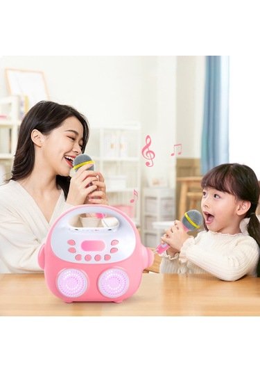 Reedark Mikrofonlu Taşınabilir Karaoke Makinesi - Ev Partileri Ve Aile Eğlencesi İçin Yetişkin & Çocuk Uyumlu Portatif Sistem