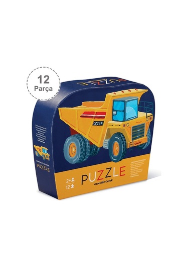 Crocodile Creek Mini Puzzle 12 Parça Construction Zone