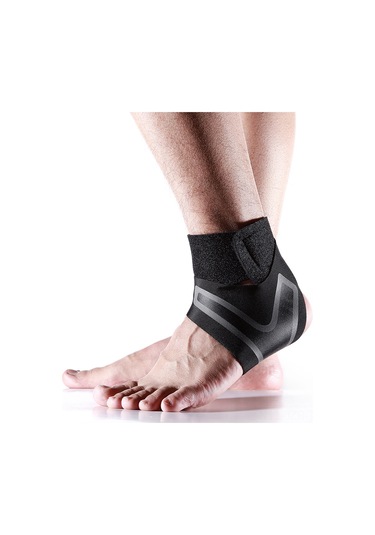 Geeroyoo Spor Topu, Yürüyüş, Dağcılık İçin Spor Ayak Bileği Koruması - Basınçlı, Soluklu, Kayma Önleyici - Unisex Siyah M Boy Ab036