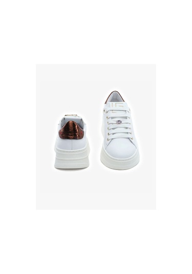 Kadın Beyaz Bakır Hakiki Deri Spor Ayakkabı 5y2sa59273 Beyaz Bakır