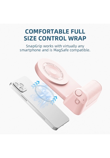 Maiyame Pembe Manyetik Telefon Tutucu: Kaymaz Tutamaklı, Bluetooth Bağlantılı, 10w Kablosuz Şarj Ve 200mah Batarya İçeren Güncellenmiş Model Pembe
