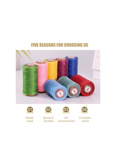 Qingmipy 150d Mumlu Polyester İplik - Su Geçirmez, Dayanıklı Ve Renkli El Sanatları İçin Çok Amaçlı Dikiş İpliği Diğer