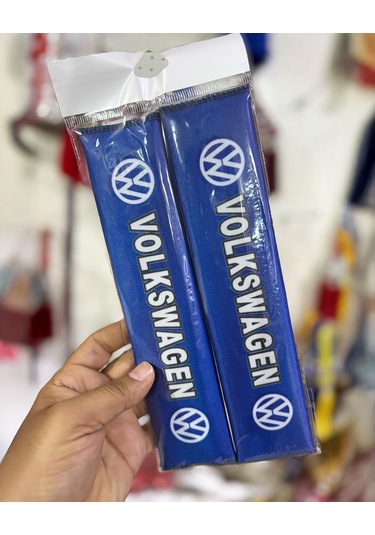 Tüm Otomobillere Uyumlu, Aracınıza Özel Tasarım Baskılı, Emniyet Kemeri Yumuşatıcı Ped, Wwmavı