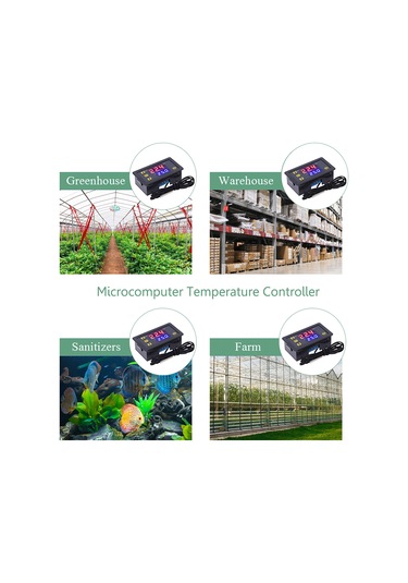Dofolink Mini Sıcaklık Kontrolörü Modülü -55 C/+120 C, Sayısal Ekran, 0.1 C Hassasiyet, 10a Röle, 110-220vac/12-24vdc