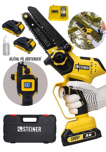 Steiner ST-598VF S Dijital Şarj Göstergeli Dal Budama Testeresi
