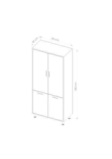 Çift Çamaşır Sepetli Banyo Dolabı Beyaz