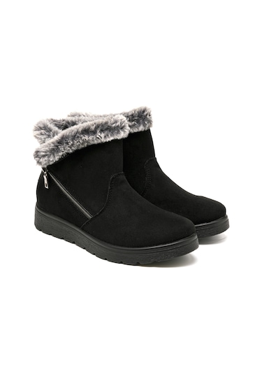 Bot Kadın 45 U30 Ux Fly Flot Cloth Woman Boot Black Siyah