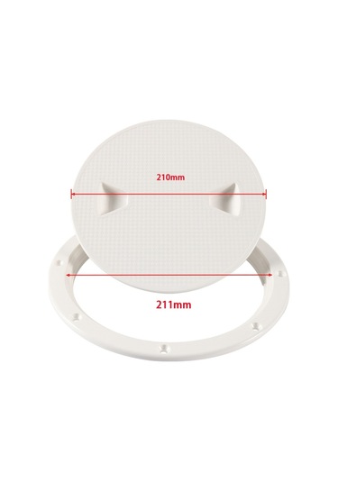 A5943 8 İnç Tekne / Yat Yuvarlak Güverte Kapağı Kapak Kılıfı Vidalı
