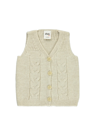 Civil Baby Bebek Triko Yelek 3-18 Ay Bej 44821301023w1-1 Bej
